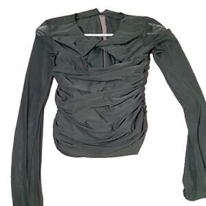 AMANDA UPRICHARD Shadia top in Moss green Size‎ XS.